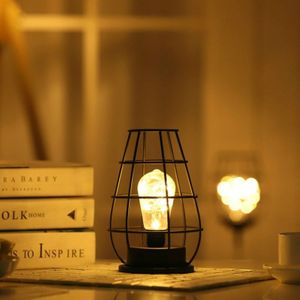 Retro klassieke ijzeren kunst LED tafellamp lezing lamp nachtlampje slaapkamer lamp Bureau verlichting huis decoratie  lampenkap stijl: aparte kruik
