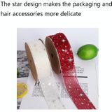 Starry Sky Garen Lint Gift Box Verpakking Bow Tie Ribbon  Specificatie: 4CM (Beige)