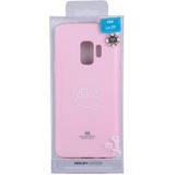 MERCURY GOOSPERY PEARL JELLY serie voor Galaxy S9 TPU volledige beschermende rug dekken Case(Pink)