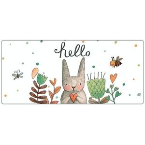 Leuke cartoon antislip deskmat  maat: 300 x 800 x 1 5 mm niet overlozen