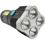 S03 4 x SMD 3030 + COB sterke lichte USB-oplaadbare LED-zaklamp