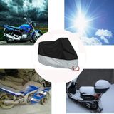 190T motorfiets regenhoezen stofdichte regen UV-bestendige stofpreventiehoezen  maat: XXXXL (zwart en lichtblauw)