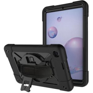 Voor Samsung Galaxy Tab A 8.4 T307 Contrast Kleur Robot Silicone + PC Tablet Case (Zwart)