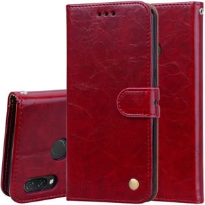 Business stijl olie Wax textuur horizontale Flip lederen case voor Huawei Nova 3i & P Smart Plus  met houder & kaartsleuven & portemonnee (rood)