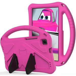 Voor Huawei MediaPad M3 Lite 8.0 / M6 8.4 EVA Flat Anti Falling Protective Case Shell met houder (Rose Red)