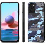 Voor Redmi Note 10 Camouflage lederen achterkant telefoonhoes