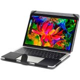 MacBook Pro 15.4 inch A1707 Crazy Horse structuur beschermende PU leren Flip Hoes (zwart)