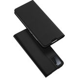 Voor Samsung Galaxy A41 DUX DUCIS Skin Pro Series Horizontale Flip PU + TPU Lederen case  met Holder & Card Slots(Zwart)
