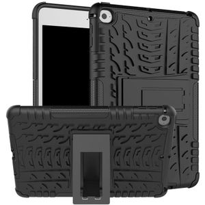 Band textuur TPU + PC schokbestendig geval voor iPad mini 2019  met houder (zwart)
