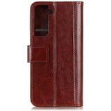 Voor Samsung Galaxy S30 Peas Crazy Horse Texture Horizontale Flip Lederen Case met Holder & Card Slots & Wallet(Brown)