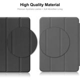 Voor Lenovo Tab P11 Pro Gen2 11.2 inch 2022 ENKAY Tri-fold Custer Textuur Lederen Stand Smart Case (Zwart)
