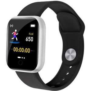 Y68 1 44 inch Smart Watch  ondersteunen hartslag bloeddruk bloed zuurstofbewaking (zilver zwart)