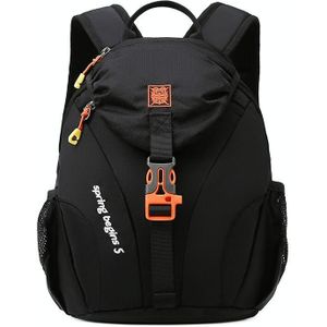 5L Kinderen Outdoor Reisrugzak Basisschool Kleuterschool Schooltas (Zwart)