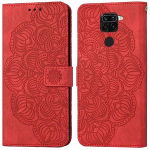 Voor Xiaomi Redmi Note 9 Mandala relif lederen telefoonhoesje