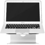 SOPI ZJ-001 rotatie stijl aluminium Cooling Stand voor Laptop  geschikt voor Mac Air  Mac Pro  iPad  nl andere Laptops (zilver)
