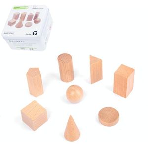 2 stks Kinderen Montessori Iron Boxed Toy Baby Puzzel Verlichting Vroege Onderwijs Bouwblok Puzzel Speelgoed (Geometrie)