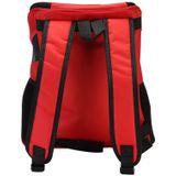 Portable opvouwbare nylon ademend pet carrier rugzak  grootte: 33 x 30 x 24cm (rood)
