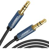 Ugreen AV112 Audio Kabel 3.5mm Speaker Line Aux Cable  Lengte:3m(Blauw)