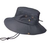 Outdoor Sun Hat Wandelen Big Bravel Ademend Sunscreen Fisherman Hat (Black)
