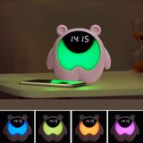 Creative Time Light Childrens Slaapkamer Smart Timer Bedside Wekker  Stijl: Zeven kleurenmodellen 3W (Roze)