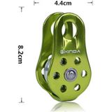 n vaste katrol alpinisme touwklimmen abseilen Survival Equipment(Green)