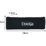 2 stks Enchle Sports Sweat-Absorbent Hoofdband Gekamd Katoen Gebreide zweetband (Paars)