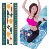 Gedrukte soft yoga mat antislip yoga handdoek  maat: 185 x 65cm