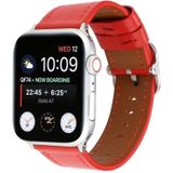 Voor Apple Watch Series 5 & 4 40mm/3 & 2 & 1 38mm moderne stijl gesp lederen riem (rood)