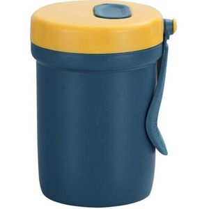 Creative Plastic Breakfast Drink Pap Soep Anti-geschroeide Magnetron Soup Cup (Navy Blue)