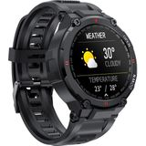 K22 1 28 inch IPS-scherm Smart Watch  ondersteuning menstruele cyclus herinnering / Bluetooth-oproep / slaapbewaking (zwart)