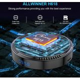 HK1RBOX H8-H618 Android 12.0 Allwinner H618 Quad Core Smart TV Box  geheugen: 4 GB + 64 GB (UK-stekker)