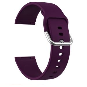 Voor Fitbit Versa 3 Silicone Replacement Strap Watchband (paars)