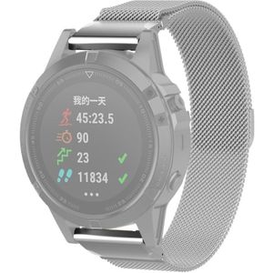 Voor Garmin Fenix 7x Milanese band horlogeband