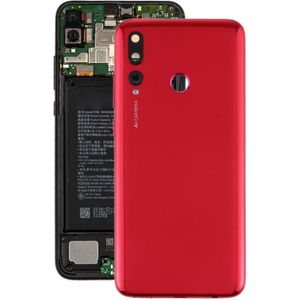 Originele batterij achterkant met cameralenshoes voor Huawei P Smart+ 2019(Rood)