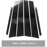 Auto Carbon Fiber B Pillar Decoratieve Sticker voor BMW E60 2004-2010  Links en Right Drive Universal