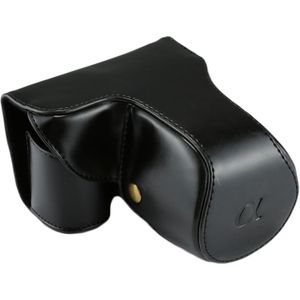 Full Body Camera PU lederen Case tas met riem voor Sony NEX 7 / F3 (18-55mm Lens)(Black)