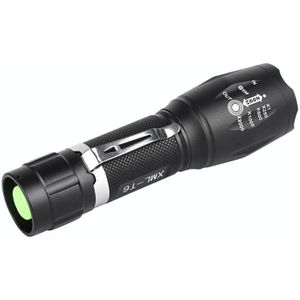 T02 Pen Clip Mini Zaklamp T6 Telescopische Zoom Led Zaklamp Outdoor Waterproof Long Shot Glare Zaklamp
