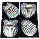 Mini Dazzle Acryl 8 Tone Thumb Piano Kalimba Muziekinstrumenten (Ei)