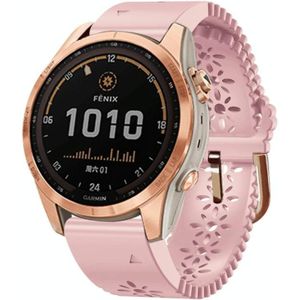 Voor Garmin Fenix 7S/6S/5S Quick Release Lace siliconen horlogeband
