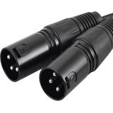 2RCA naar 2XLR-luidspreker Canon-kabel Audiobalanskabel  maat: 0 5 m (Dual Lotus naar Dual Canon Male)