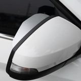 Auto achteruitkijkspiegel regen wenkbrauw covering spiegel aluminiumlegering regenschild (aluminium zilver)