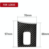 Auto carbon fiber armleuning doos decoratieve sticker voor Lexus NX200 / 200t / 300h 2014-2021  rechts rijden