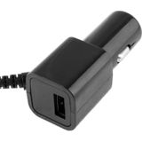 Micro USB V3.0 opgerolde kabel auto lader voor Samsung Galaxy Note III / N9000 kabel lengte: 40cm (kan uitgerekt worden tot 120cm) zwart