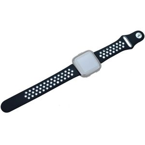 Voor Fitbit versa 3 tweekleurige siliconenvervangingsriem horlogeband