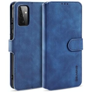 Voor de Samsung Galaxy A72 5G DG. MING Retro Oil Side Horizontale Flip Leather Case met Holder & Card Slots & Wallet(Blue)