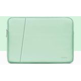 BAONA BN-Q001 PU lederen laptoptas  kleur: dubbellaags munt groen  grootte: 15 / 15 6 inch