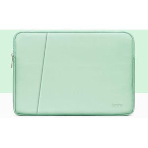 BAONA BN-Q001 PU lederen laptoptas  kleur: dubbellaags munt groen  grootte: 15 / 15 6 inch