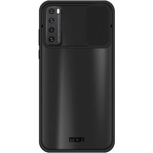 Voor Huawei nova 7 MOFI Xing Dun Series PC + TPU Anti-peep Waterproof and Anti-drop All-inclusive Protective Shell  Translucent Frosted(Black)