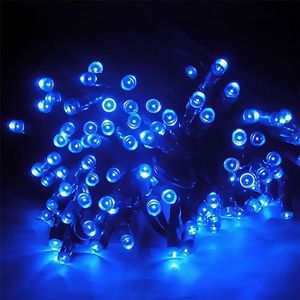 200 LEDs outdoor waterdicht kerst Festival decoratie zonne lamp tekenreeks  lengte: 22m (blauw)