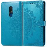 Voor Nokia C3 Mandala Flower relif lederen telefoonhoes